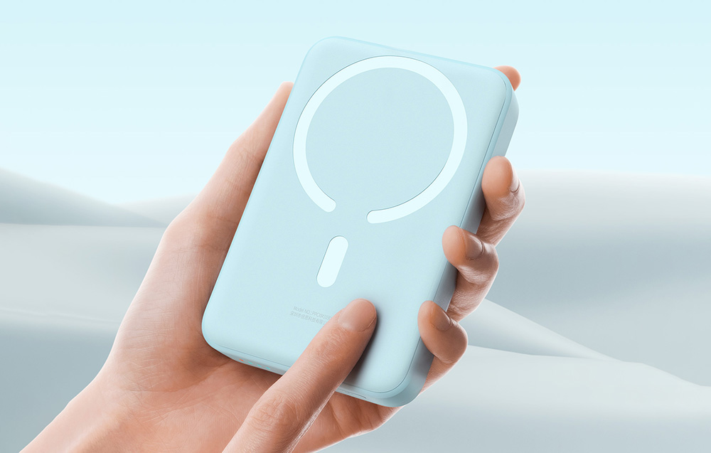 Baseus Magnetic Mini trådlös powerbank 10000mAh - USB-C 30W, kompatibel med MagSafe - blå