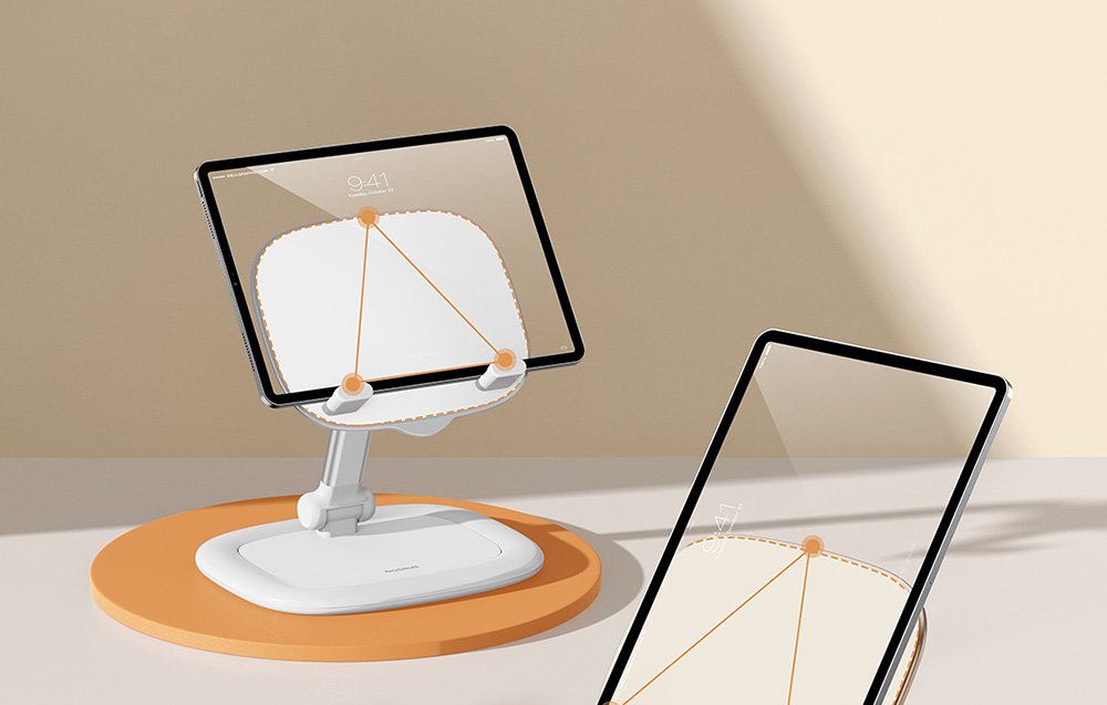 Baseus Seashell Series Hållare för iPhone/Surfplatta - Vit