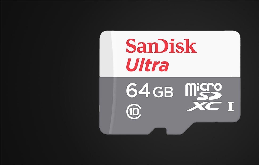 SanDisk Ultra microSDXC-minneskort SDSQUNR-064G-GN3MN - 64GB
