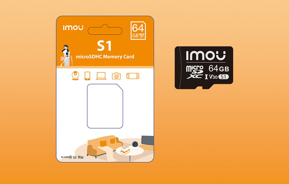 Imou S1 microSDXC minneskort - UHS-I, 10/U3/V30 - 64GB