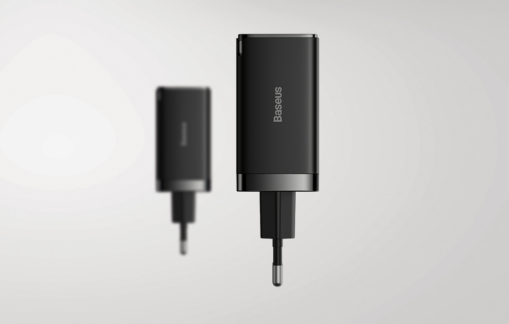 Baseus GaN5 Pro 65W väggladdare - 2xUSB-C, USB-A - Svart