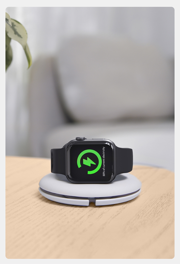 Baseus Planet kabelupprullare/hållare - Apple Watch-laddare - Svart