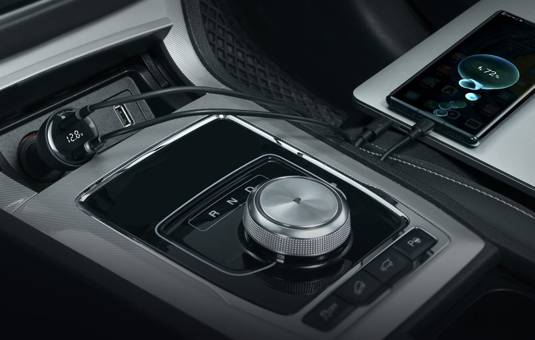 Baseus Superme Digital Display PPS billaddare 100W - USB-C, USB-A - Svart