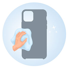 Rengör mobilen - Steg 6